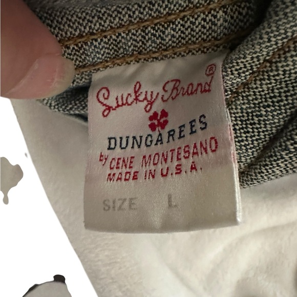 * LUCKY BRAND MENS DUNGAREES DENIM JACKET. BLUE. SIZE Large EUC - Picture 8 of 15